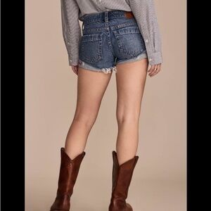 Lucky Brand Blue Jean Shorts Distressed Casual